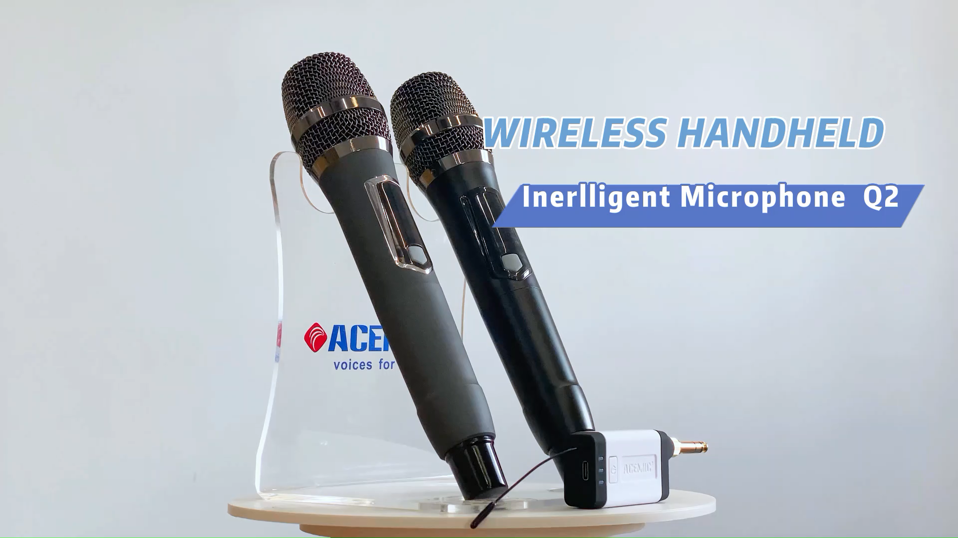 Q2/M1 Portable Wireless Microphone System for Karaoke