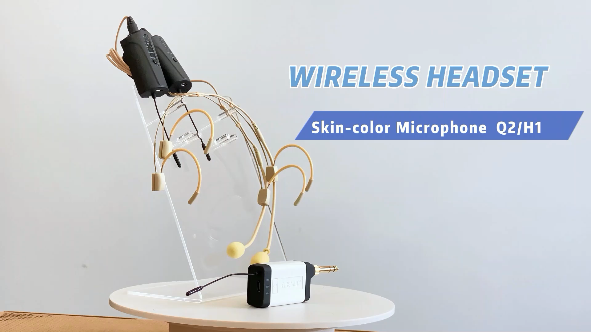 Q2/H1 Wireless Headset Microphone for Classroom Teaching