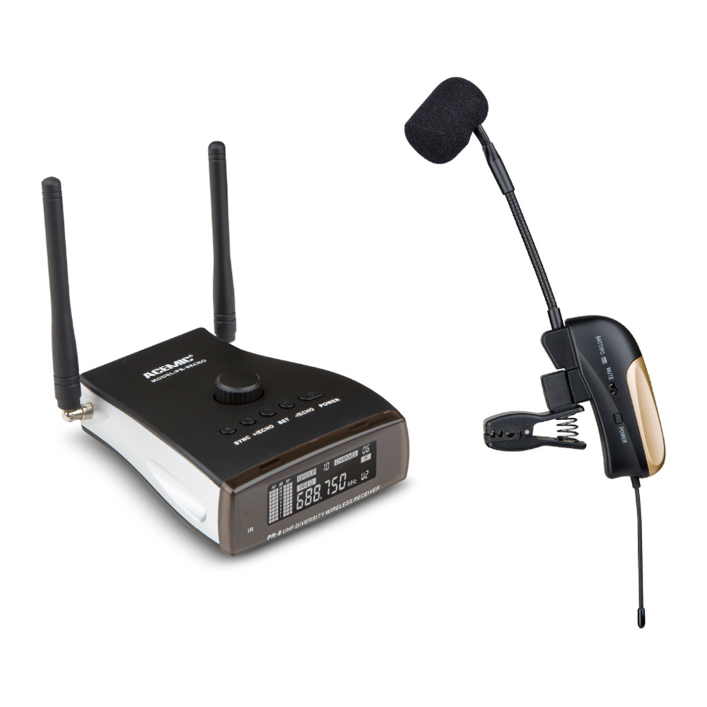 PR-8ECHO/ST-4 Wireless Saxophone Microphone for Stage 3 Echo