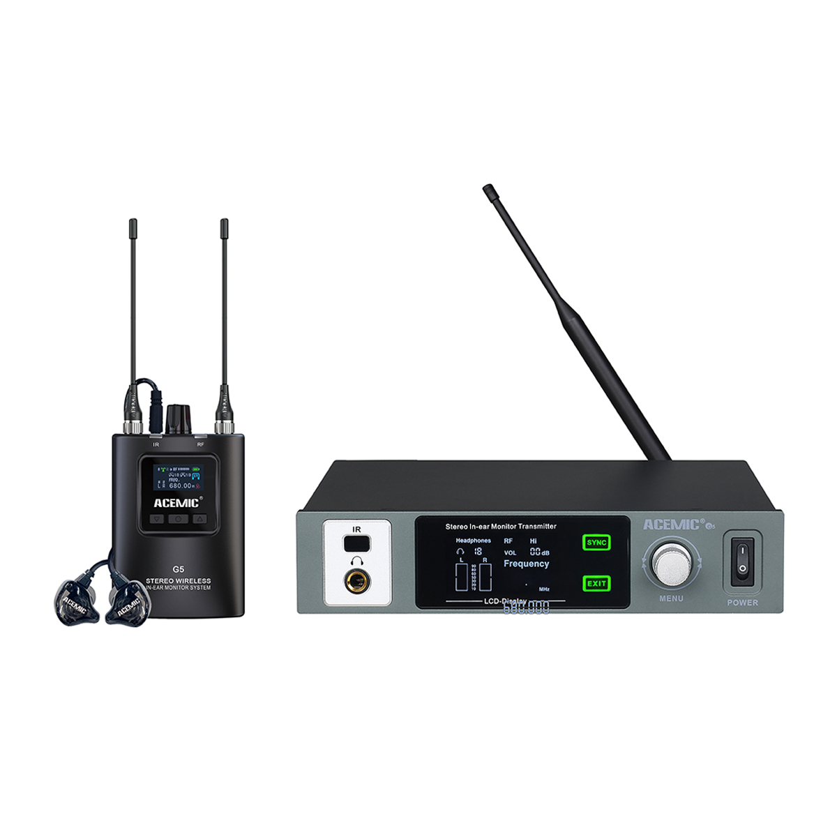 G5 Stereo Wireless In-Ear Monitor System True diversity