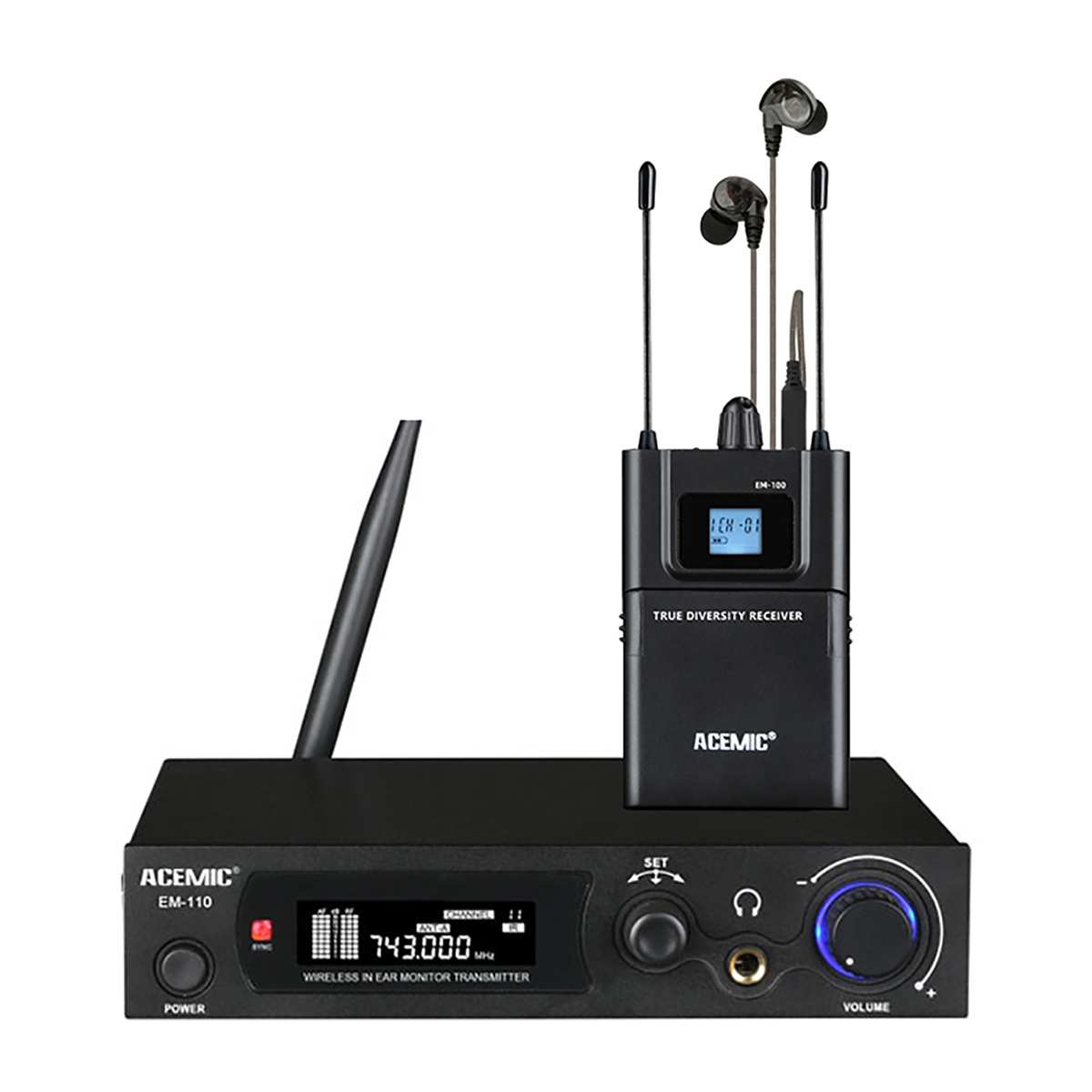 EM-110 Mono Wireless In-Ear Monitor System for Guitarist