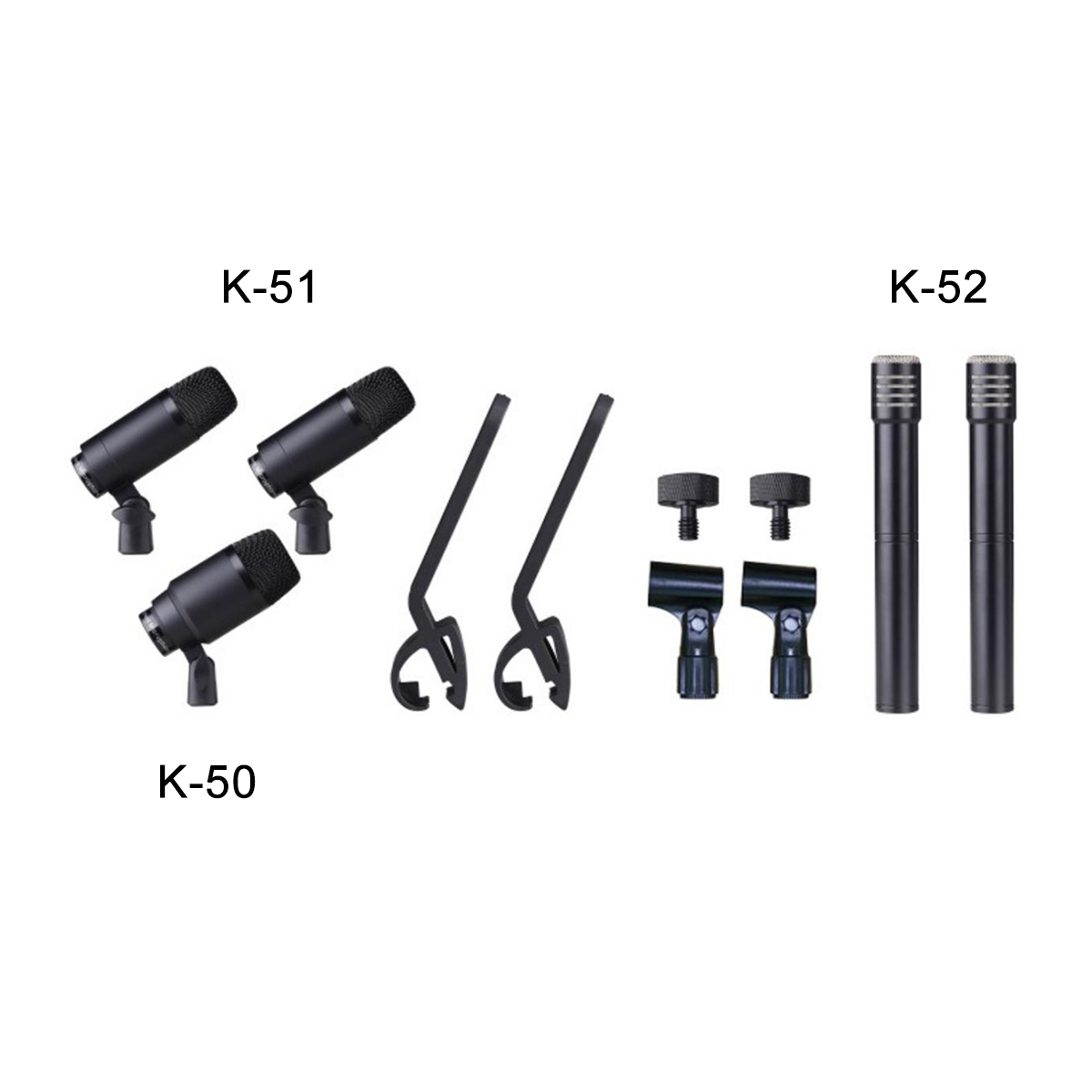 DM-5E 5-Piece Drum Microphone Pack