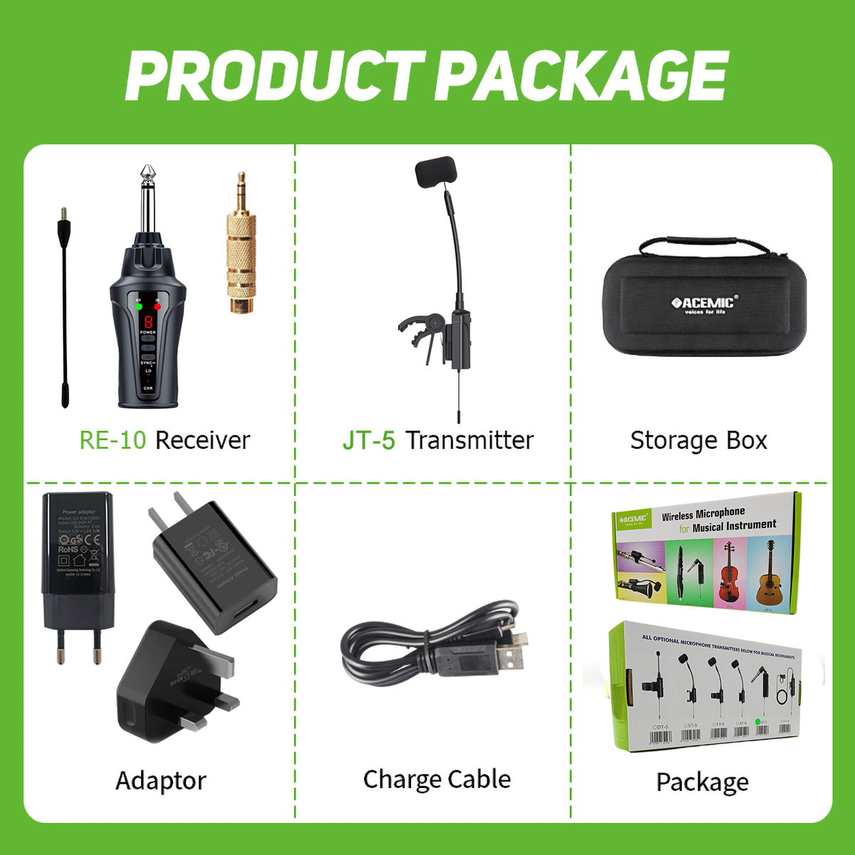 KT-5 Wireless Clarinet Microphone System