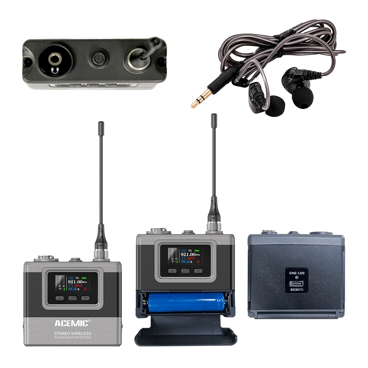 S2A Stereo Wireless In-Ear Monitor System for Stage