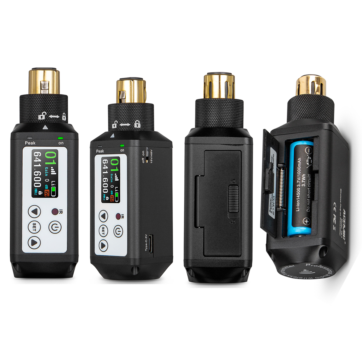 RT-1 UHF XLR Wireless Microphone Adapter