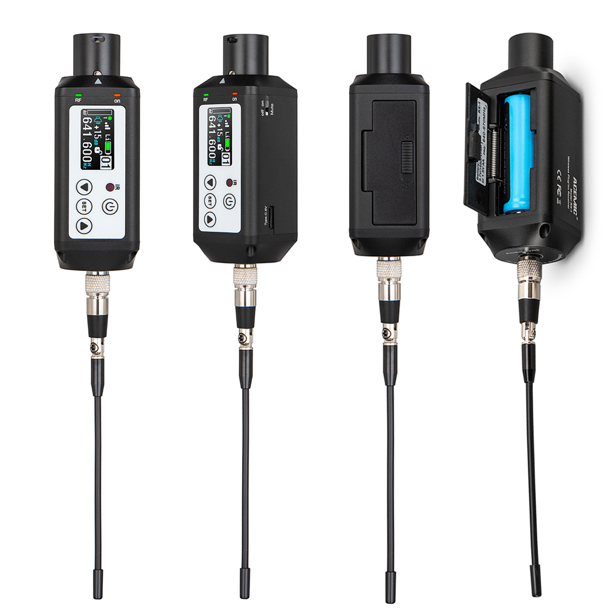 RT-1 UHF XLR Wireless Microphone Adapter