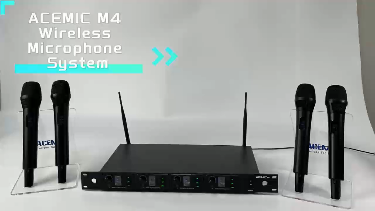 M4 Digital Wireless Microphone 4 Channel