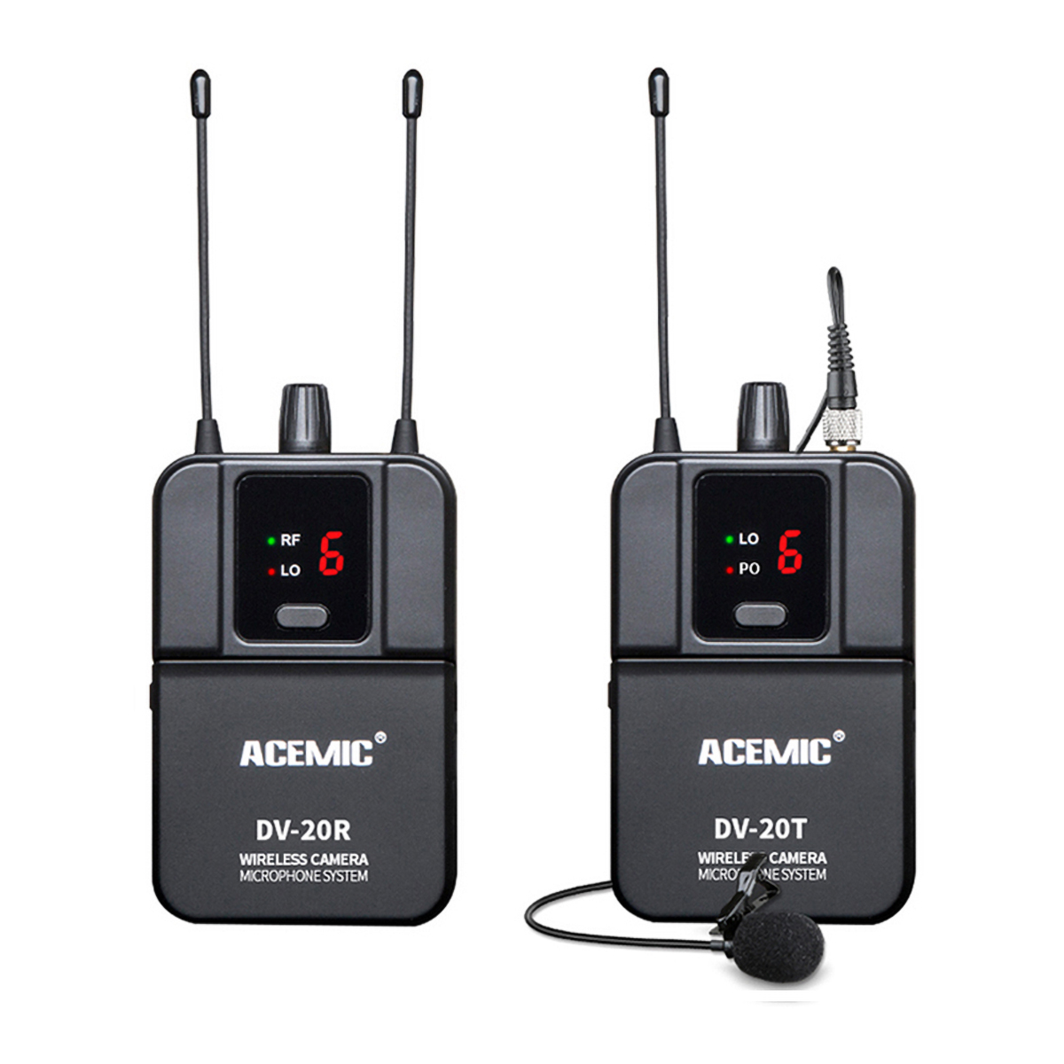 DV-20 Wireless Camera Microphone for Recording