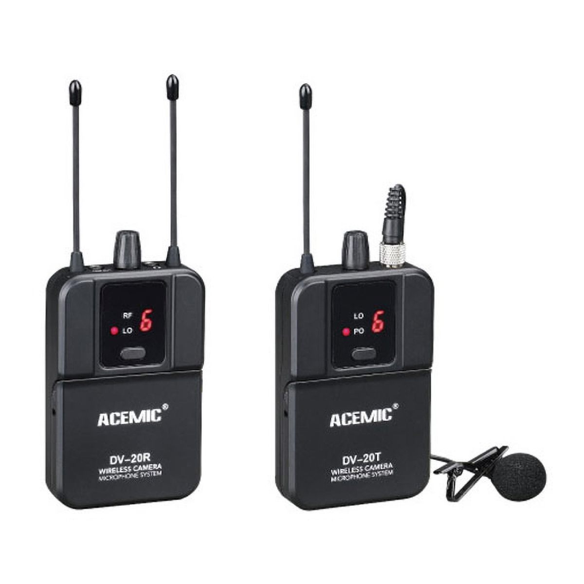 DV-20 Wireless Camera Microphone for Recording