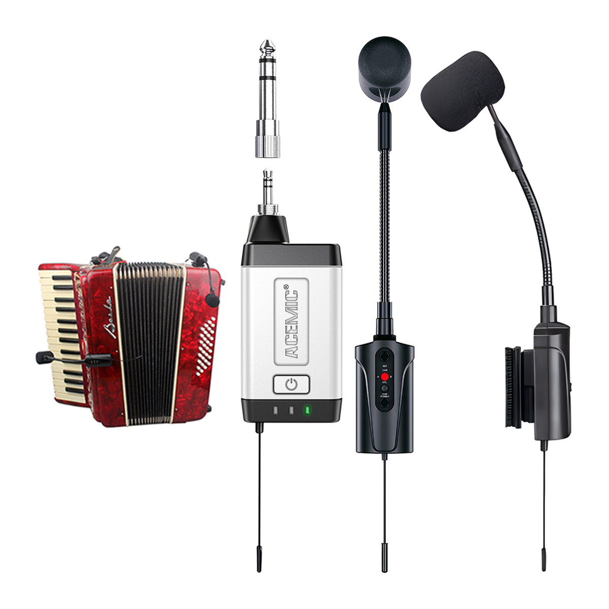 Q2/AT-5 Wireless Accordion Microphone