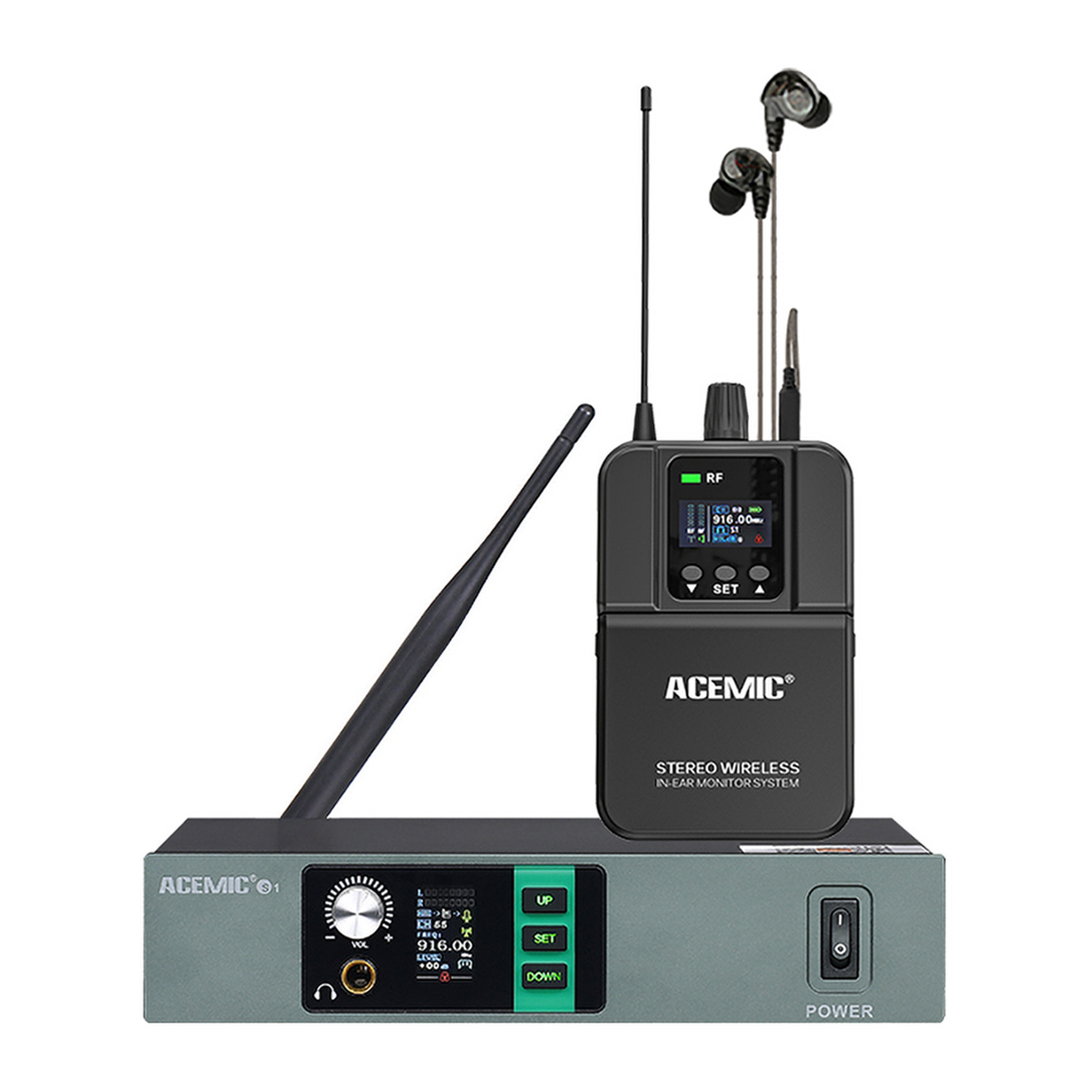 S1 Stereo Wireless In-Ear Monitor System for Singer
