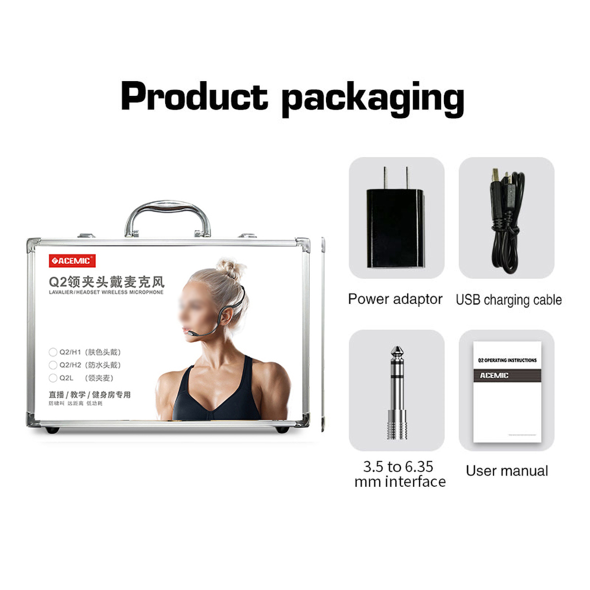 Q2L Wireless Lavalier Microphone System for Teachers