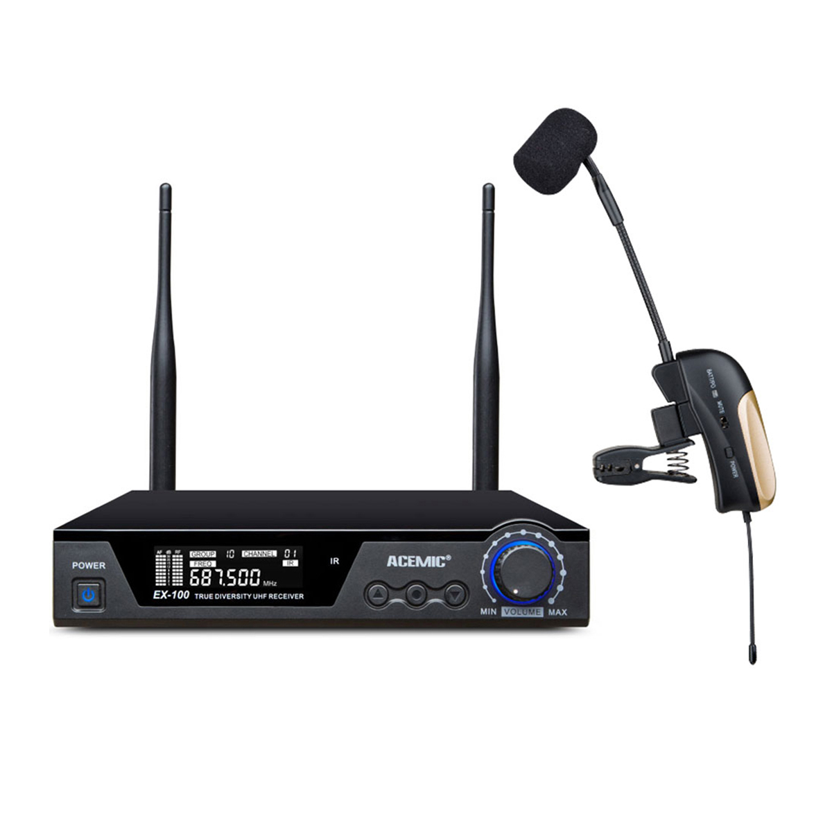 EX-100/ST-4 Wireless Saxophone Microphone True Diversity