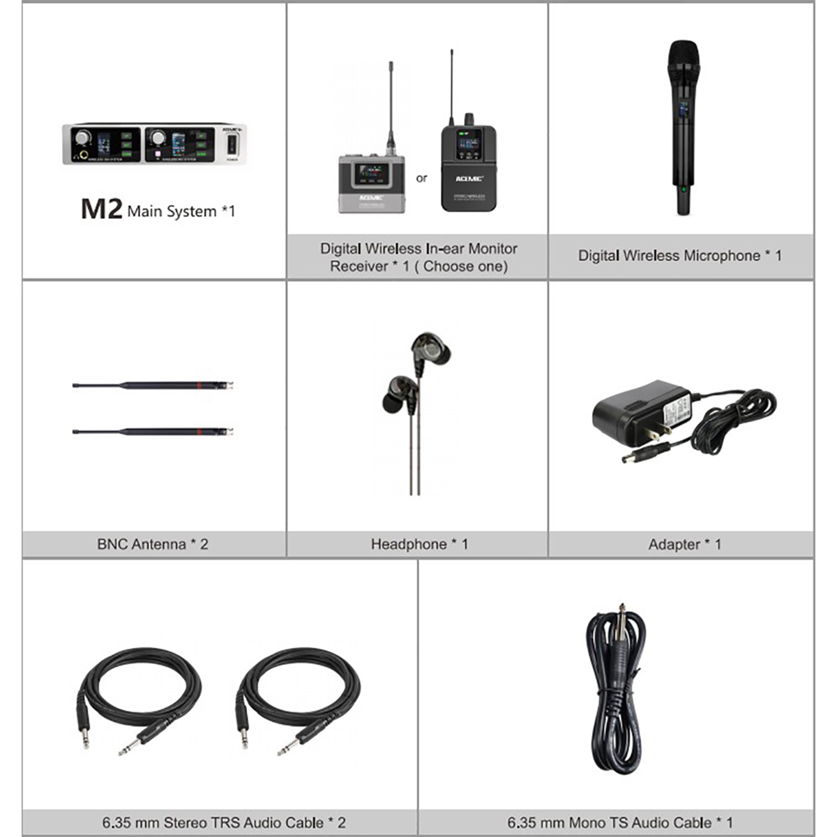 M2 All-in-One Wireless Microphone & In-Ear Monitor System