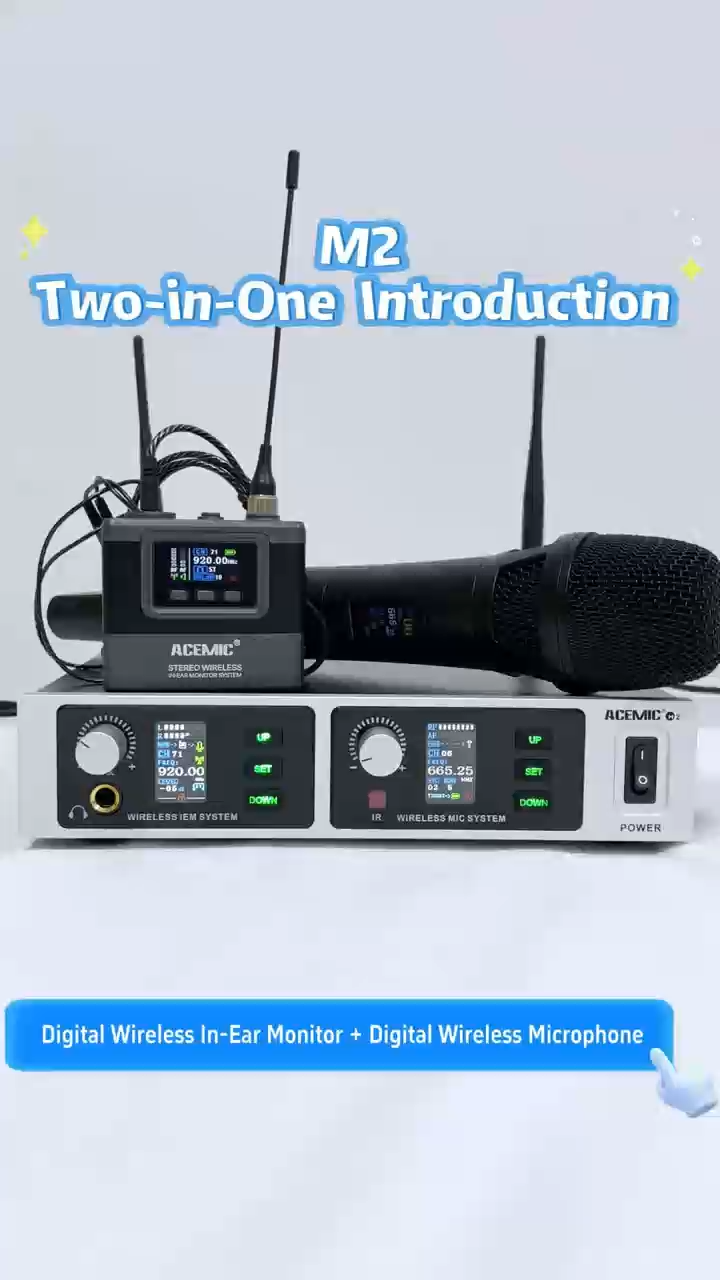 M2 All-in-One Wireless Microphone & In-Ear Monitor System