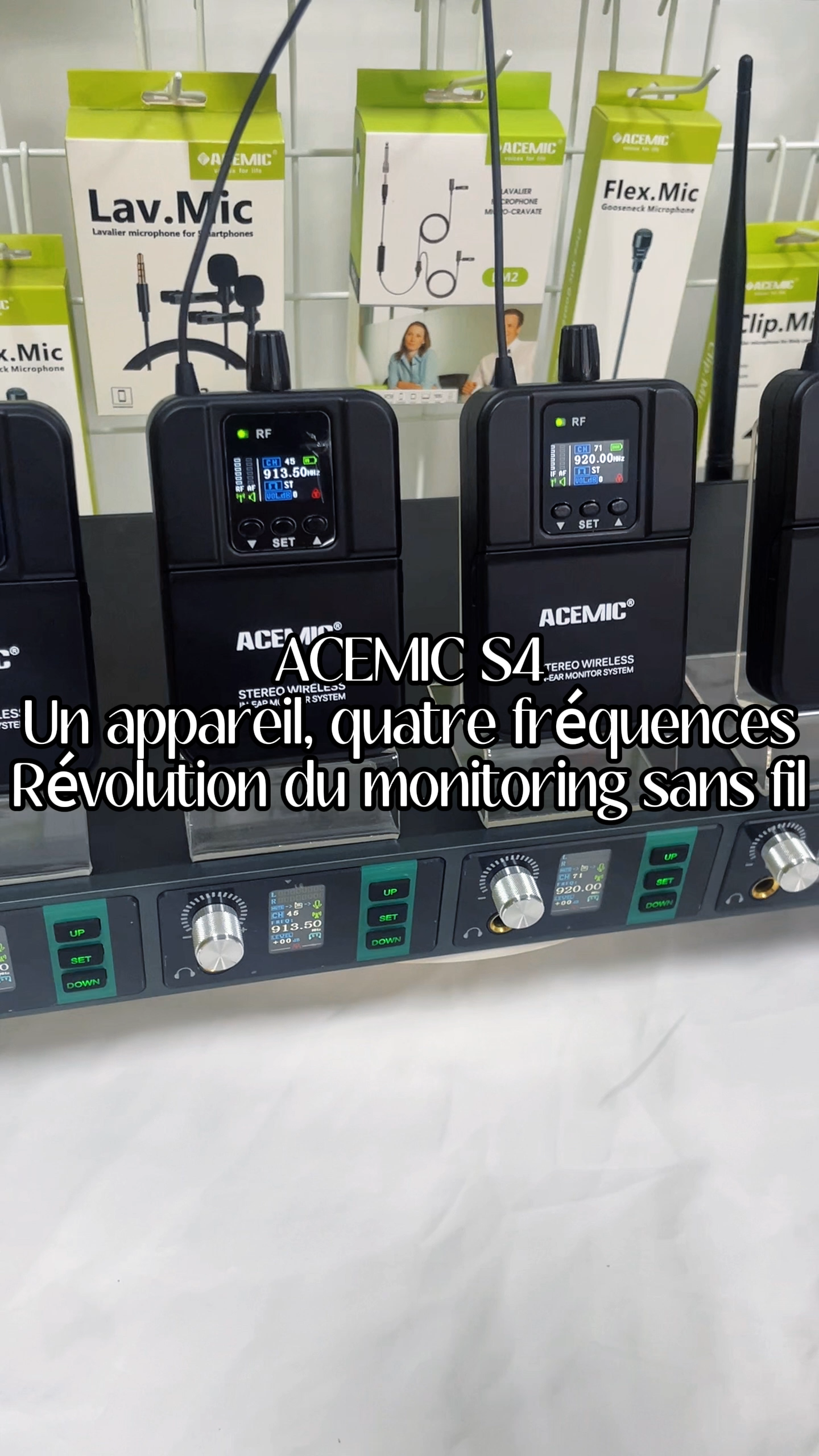 S4 Stereo Wireless In-Ear Monitor System 4 Channel