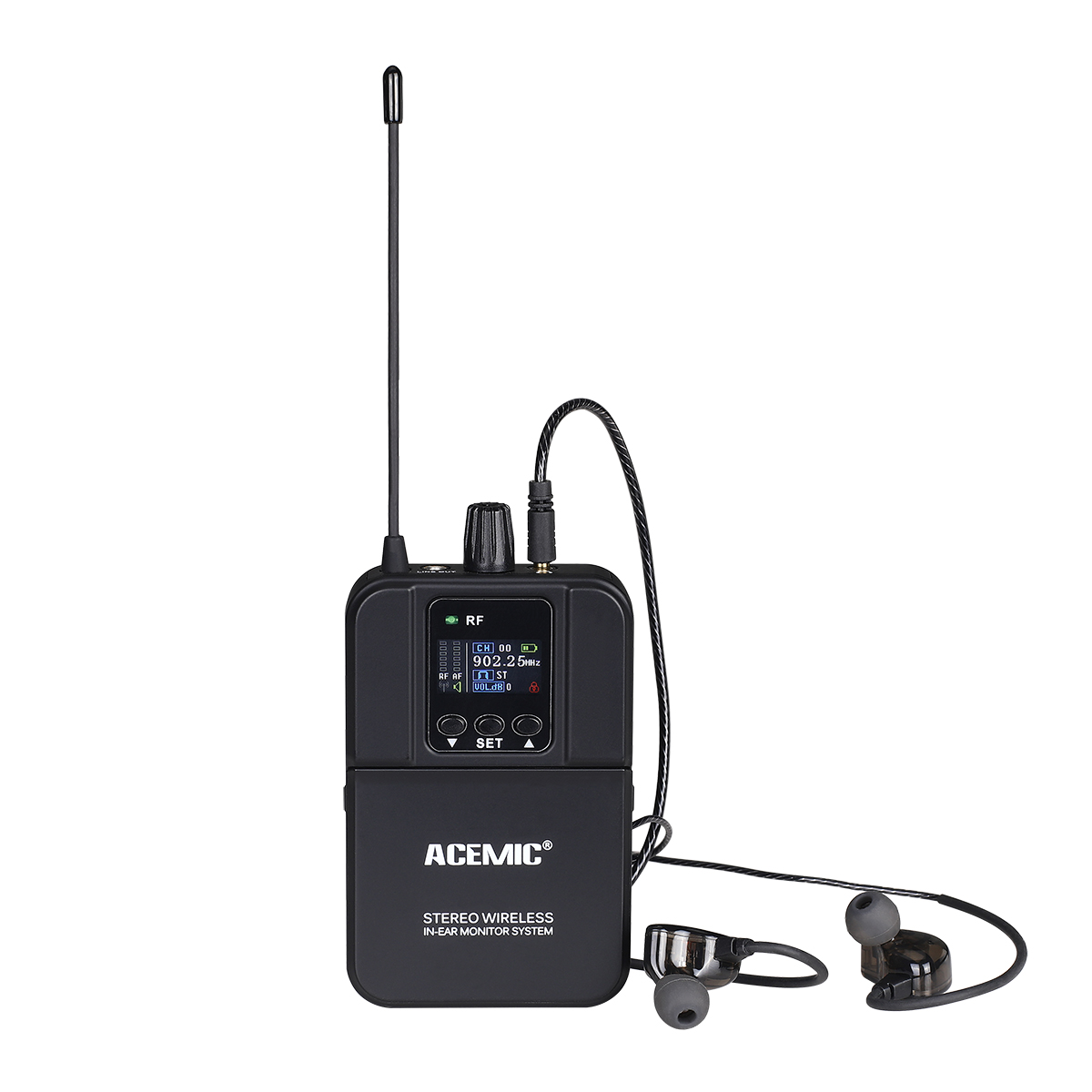 S2 Stereo Wireless In-Ear Monitor System Dual Channel