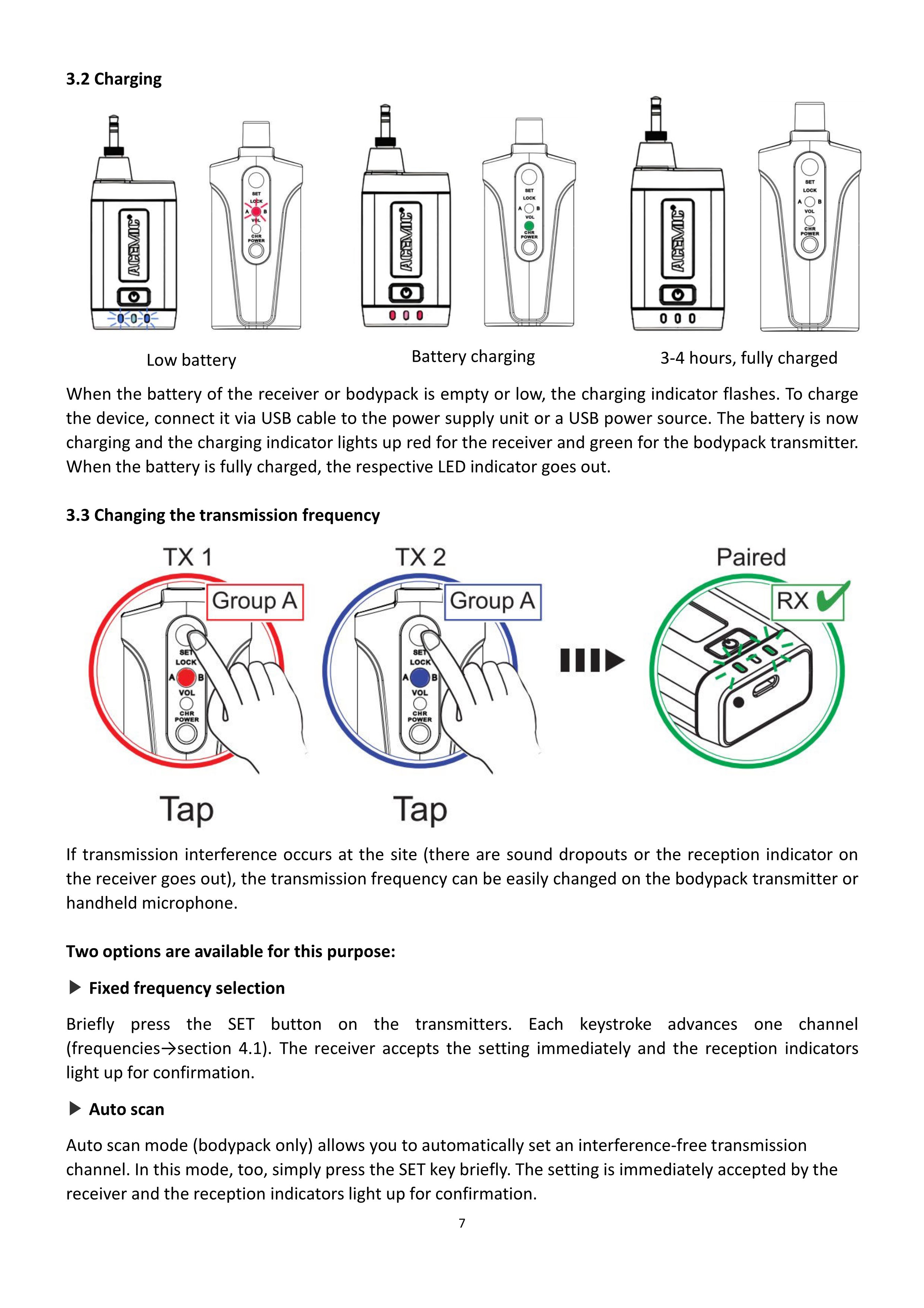 Q2/DV-5 Wireless Microphone for Flute and Violin