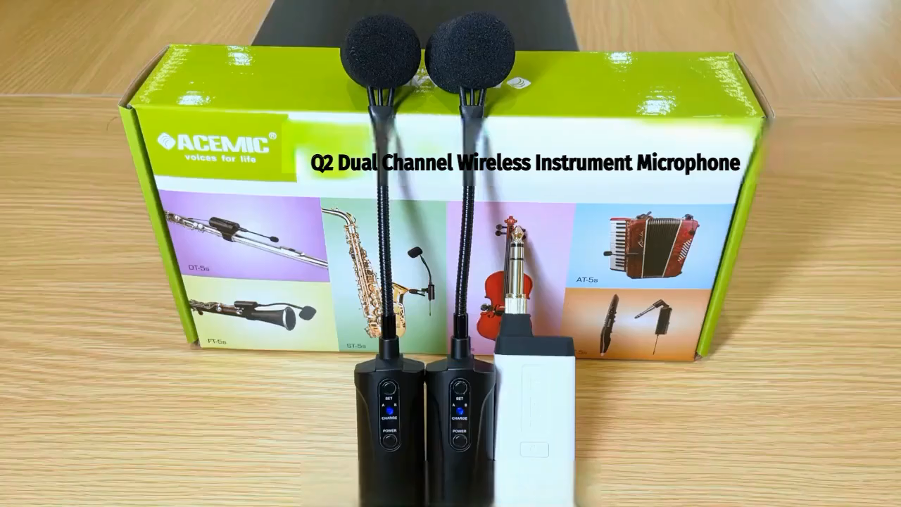 Q2/DV-5 Wireless Microphone for Flute and Violin